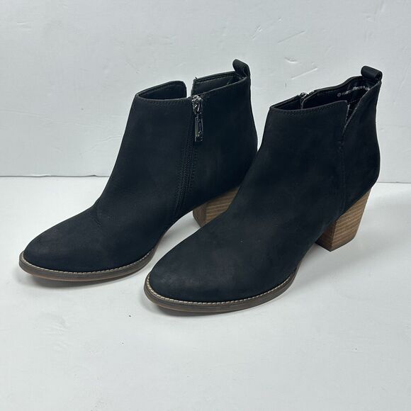 Blondo Norma Nubuck Waterproof Black Suede Ankle Boots 9M NEW‎ Side Zip - Picture 3 of 11